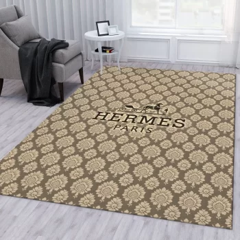 Hermes Fashion Logo Limited Luxury Brand Area Rug Carpet Floor Decor RR3140