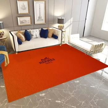Hermes Fashion Logo Limited Luxury Brand Area Rug Carpet Floor Decor RR3144