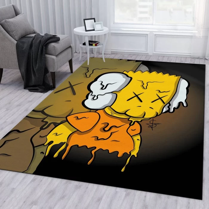 Kaws Bart Fashion Brand Area Rug For Christmas Living Room Rug Carpet Floor Decor Floor Decor RR2843