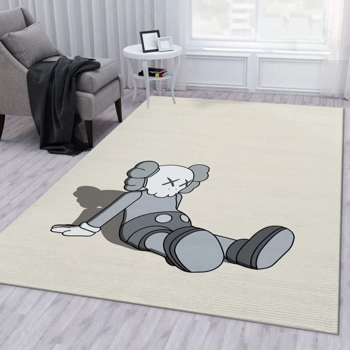 Kaws Holiday Grey Fashion Brand Area Rug Living Room Rug Carpet Floor Decor Floor Decor RR2842