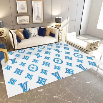 Louis Vuitton Fashion Logo Limited Luxury Brand Area Rug Carpet Floor Decor RR3172