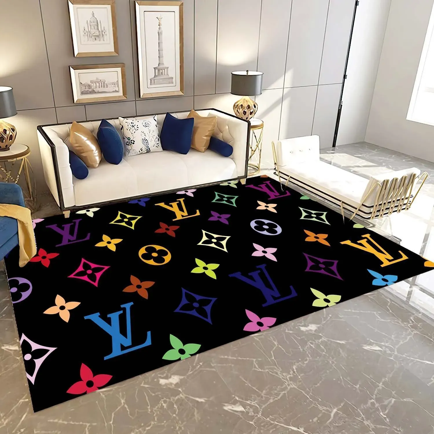 Louis-Vuitton-Fashion-Logo-Limited-Luxury-Brand-Area-Rug-Carpet-Floor-Decor-RR3180 Louis Vuitton Fashion Logo Limited Luxury Brand Area Rug Carpet Floor Decor RR3180