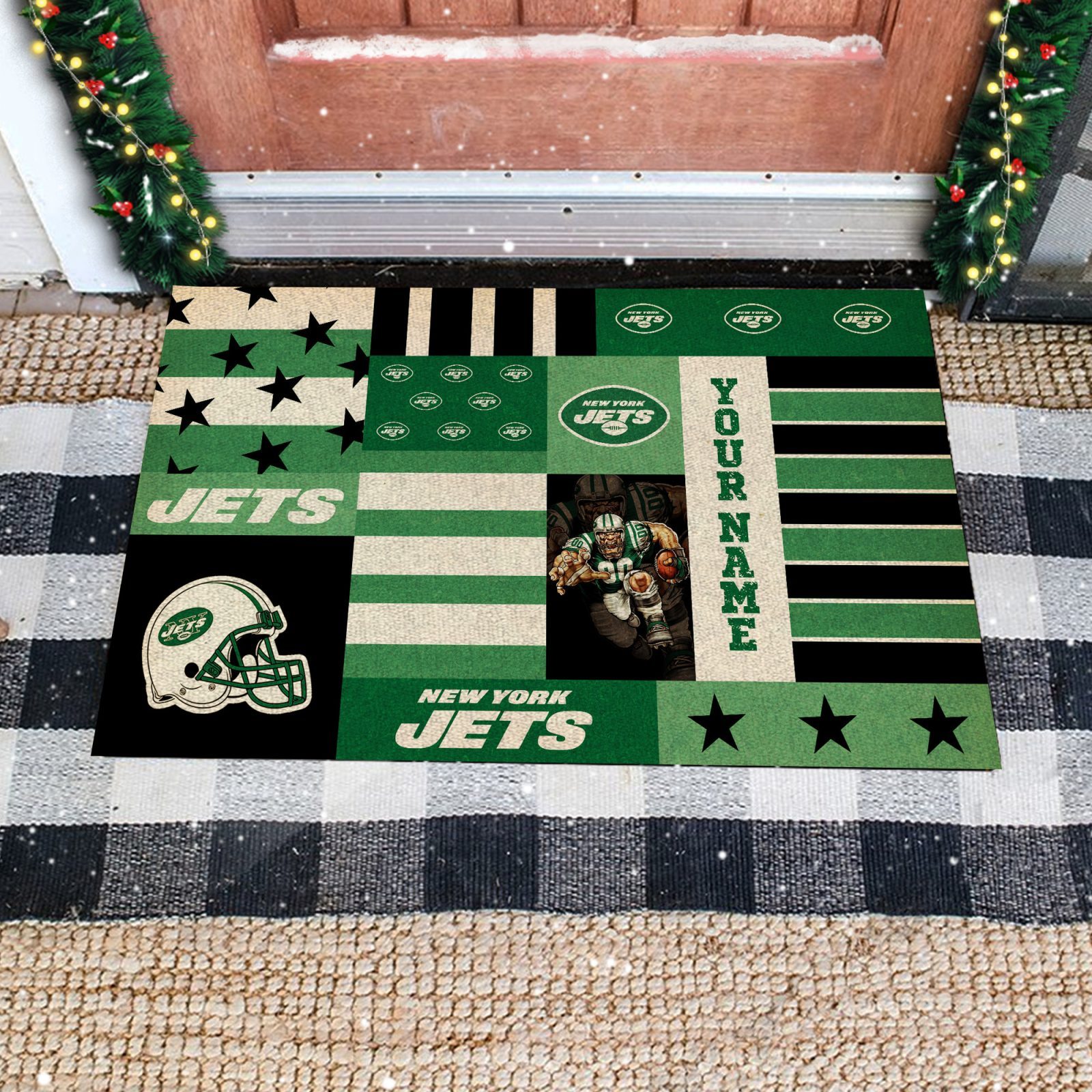 New-York-Jets-Retro-Vintage-Style-Custom-Name-Personalized-Entrance-Doormat-Welcome-Mat-DM1794 New York Jets Retro Vintage Style Custom Name Personalized Entrance Doormat Welcome Mat DM1794