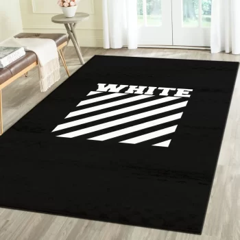 Off-White Fashion Logo Limited Luxury Brand Area Rug Carpet Floor Decor RR3131