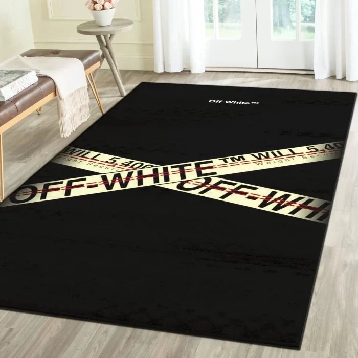 Off-White Fashion Logo Limited Luxury Brand Area Rug Carpet Floor Decor RR3134