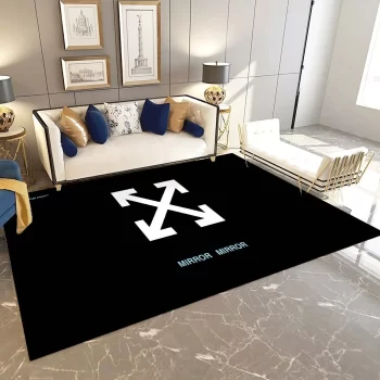 Off-White Fashion Logo Limited Luxury Brand Area Rug Carpet Floor Decor RR3207