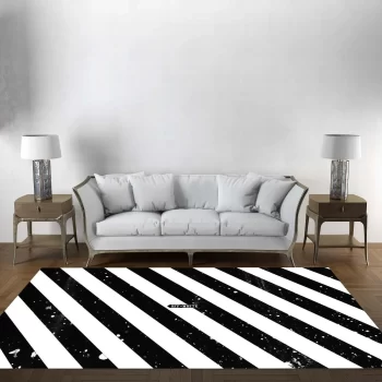 Off-White Fashion Logo Limited Luxury Brand Area Rug Carpet Floor Decor RR3209