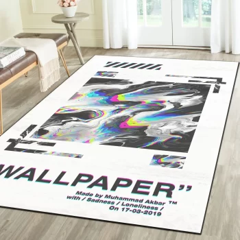 Off-White Fashion Logo Limited Luxury Brand Area Rug Carpet Floor Decor RR3210