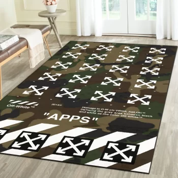 Off-White Fashion Logo Limited Luxury Brand Area Rug Carpet Floor Decor RR3211