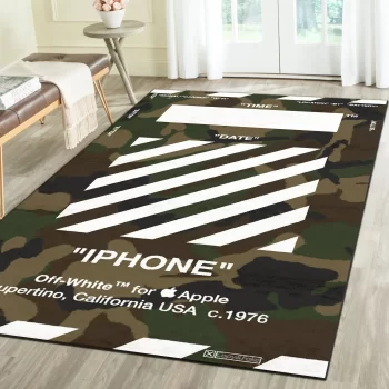 Off-White Fashion Logo Limited Luxury Brand Area Rug Carpet Floor Decor RR3212