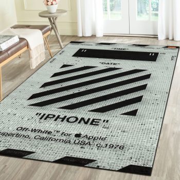 Off-White ?phone Luxury Brand Premium Logo Area Rug Carpet Floor Decor RR2722