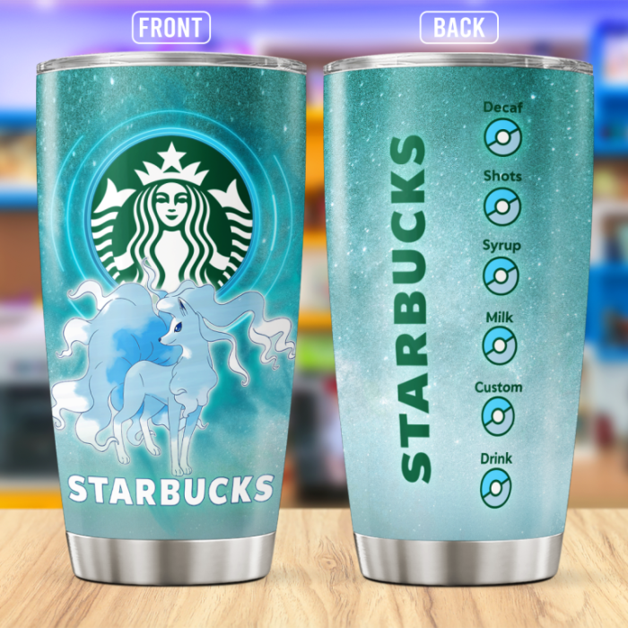 Pokemon Starbuck Stainless Steel Tumbler 20oz