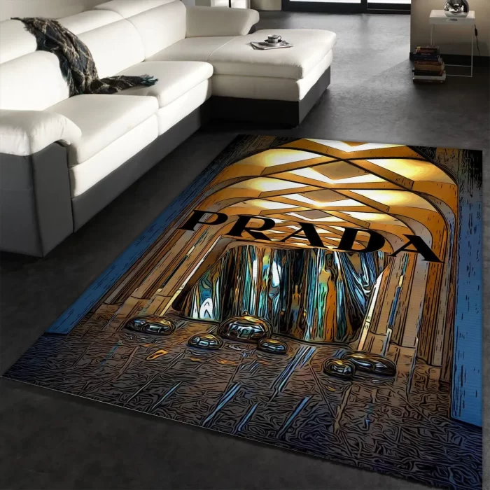 Prada Fashion Area Rug Fashion Brand Rug Christmas Gift Decor RR2882