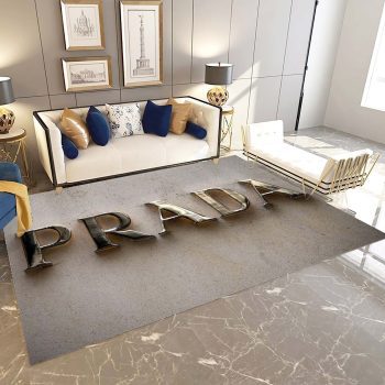 Prada Logo Luxury Brand Premium Area Rug Carpet Floor Decor RR2720