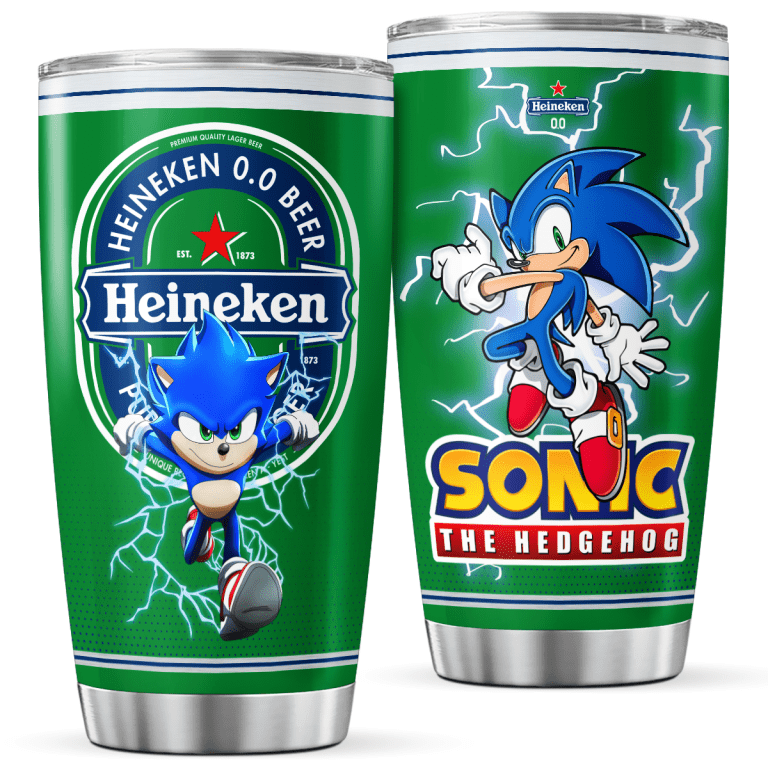 Sonic Heineken Stainless Steel Tumbler 20oz Cadadesigns