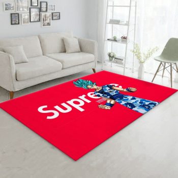 Supreme Songoku Fashion Area Rug Carpet Floor Decor Living Room Luxury Brand RR2698