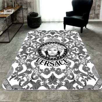 Versace Colorless Fashion Limited Luxury Brand Area Rug Carpet Floor Decor RR2713