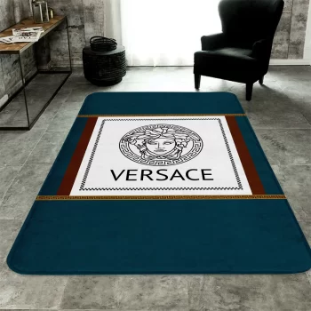Versace Luxury Fashion Luxury Brand Premium Area Rug Carpet Floor Decor RR2616