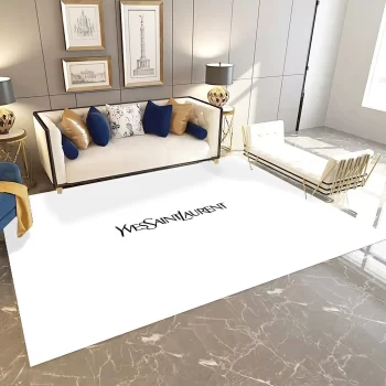 Yves Saint Laurent Fashion Logo Limited Edition Luxury Brand Area Rug Carpet Floor Decor RR3089