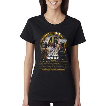 46 Star Wars 1977 – 2023 Signature Thank You For The Memories Women Lady T-Shirt