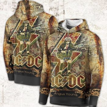 AC/DC Angus Young Unisex 3D Pullover Hoodie IHT1930