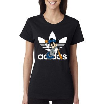 Adidas Baseball Mickey Mouse Women Lady T-Shirt