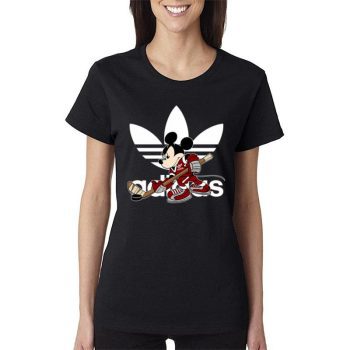 Adidas Hockey Mickey Mouse Women Lady T-Shirt