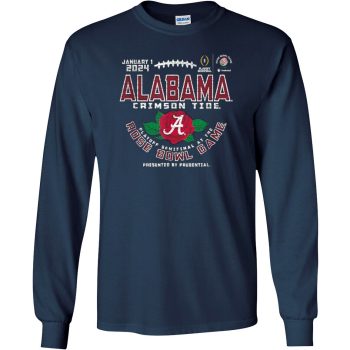 Alabama Rose Bowl 2024 Cfp Semi Vintage Flower Unisex LongSleeve Shirt