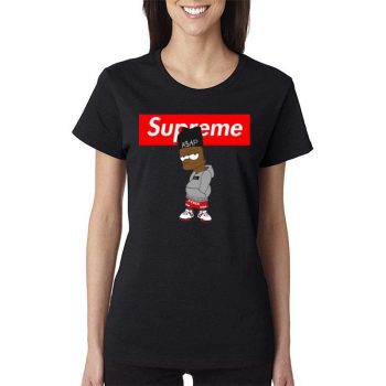 Bart Simpson Asap Rocky Supreme Women Lady T-Shirt