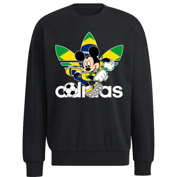 Brazil Football Mickey Mouse Adidas Unisex Sweatshirt