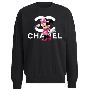 Chanel Mickey Pink Unisex Sweatshirt