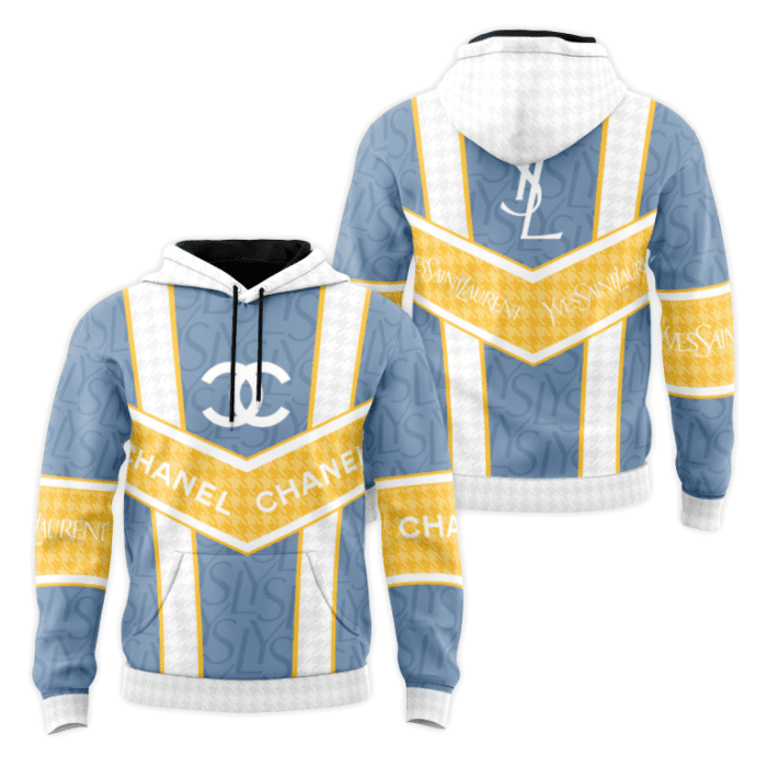 Chanel Yves Saint Laurent Unisex Pullover 3D Hoodie Luxury Brand Gifts 2023-24 IHT3236