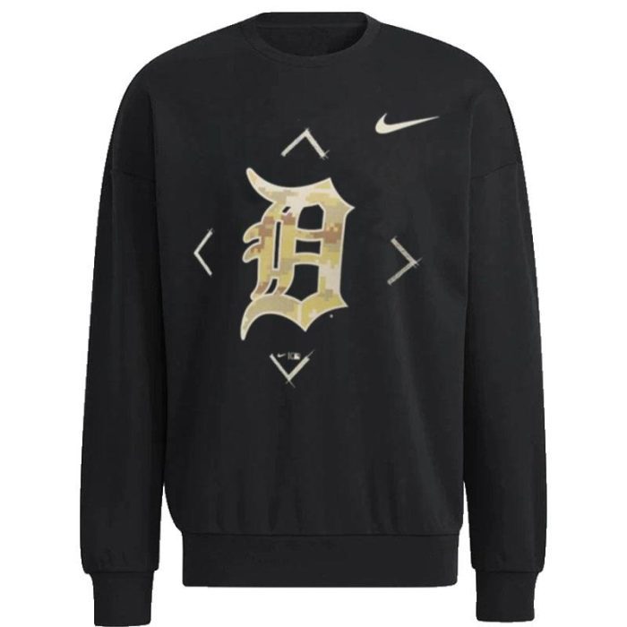 Detroit Tigers Nike Camo Logo 2023 Unisex Sweatshirt