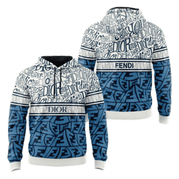 Dior Fendi Unisex Pullover 3D Hoodie Luxury Brand Gifts 2023-24 IHT3252