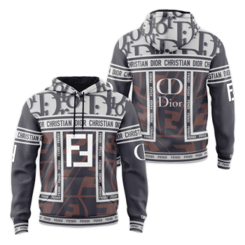 Dior Fendi Unisex Pullover 3D Hoodie Luxury Brand Gifts 2023-24 IHT3253