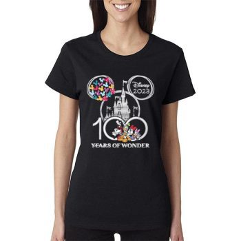 Disney 2023 Anniversary 100 Years Of Wonder Anniversary Magical Women Lady T-Shirt