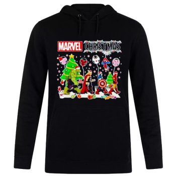 Disney Avengers Marvel Christmas Abbey Road 2022 Unisex Pullover Hoodie
