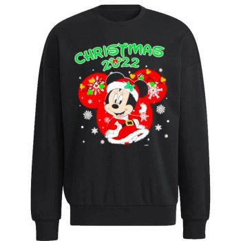 Disney Christmas 2022 Minnie Mouse Santa Christmas 2022 Unisex Sweatshirt
