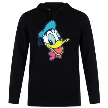 Disney Mickey And Friends Donald Duck Face Unisex Pullover Hoodie