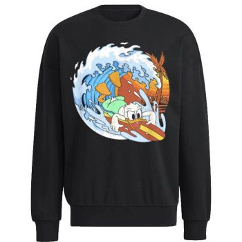 Disney Mickey And Friends Donald Duck Surfing Unisex Sweatshirt
