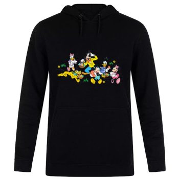 Disney Mickey And Friends Easter Egg Hunt Unisex Pullover Hoodie