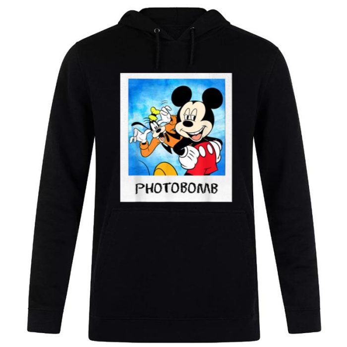 Disney Mickey And Goofy Photobomb Unisex Pullover Hoodie