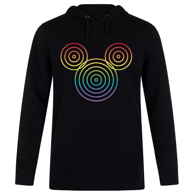 Disney-Mickey-Friends-Mickey-Rainbow-Pride-Circles-Logo-Unisex-Pullover-Hoodie Disney Mickey & Friends Mickey Rainbow Pride Circles Logo Unisex Pullover Hoodie