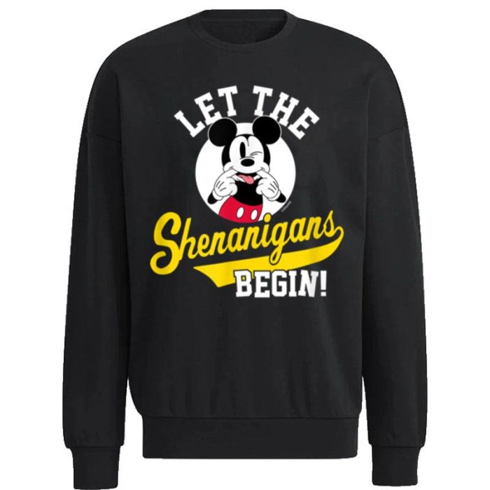 Disney Mickey Let The Shenanigans Begin' Unisex Sweatshirt