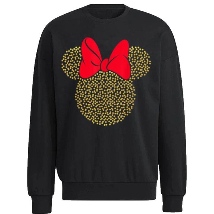 Disney Minnie Mouse Dotted Gold Icon Unisex Sweatshirt