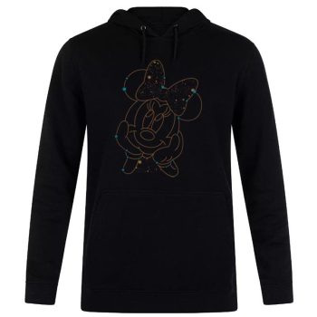 Disney Minnie Mouse Face Con'tellation Unisex Pullover Hoodie