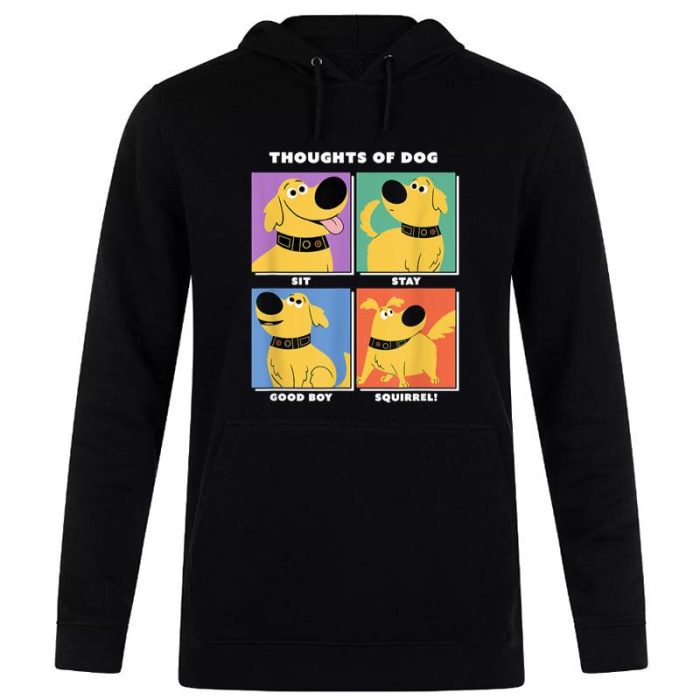 Disney Pixar Up Dug Thoughts Of Dog Expressions Box Up Unisex Pullover Hoodie
