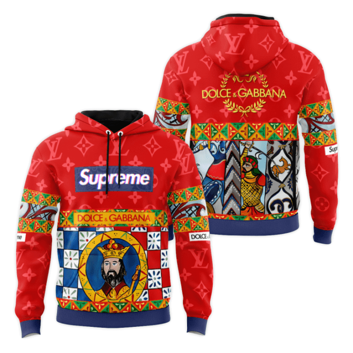 Dolce & Gabbana Supreme Unisex Pullover 3D Hoodie Luxury Brand Gifts 2023-24 IHT3273