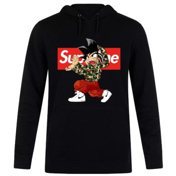 Goku X Supreme Bape Unisex Pullover Hoodie