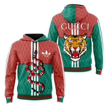 Gucci Adidas Unisex Pullover 3D Hoodie Luxury Brand Gifts 2023-24 IHT3126